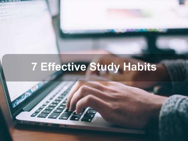 7 Effective Study Habits