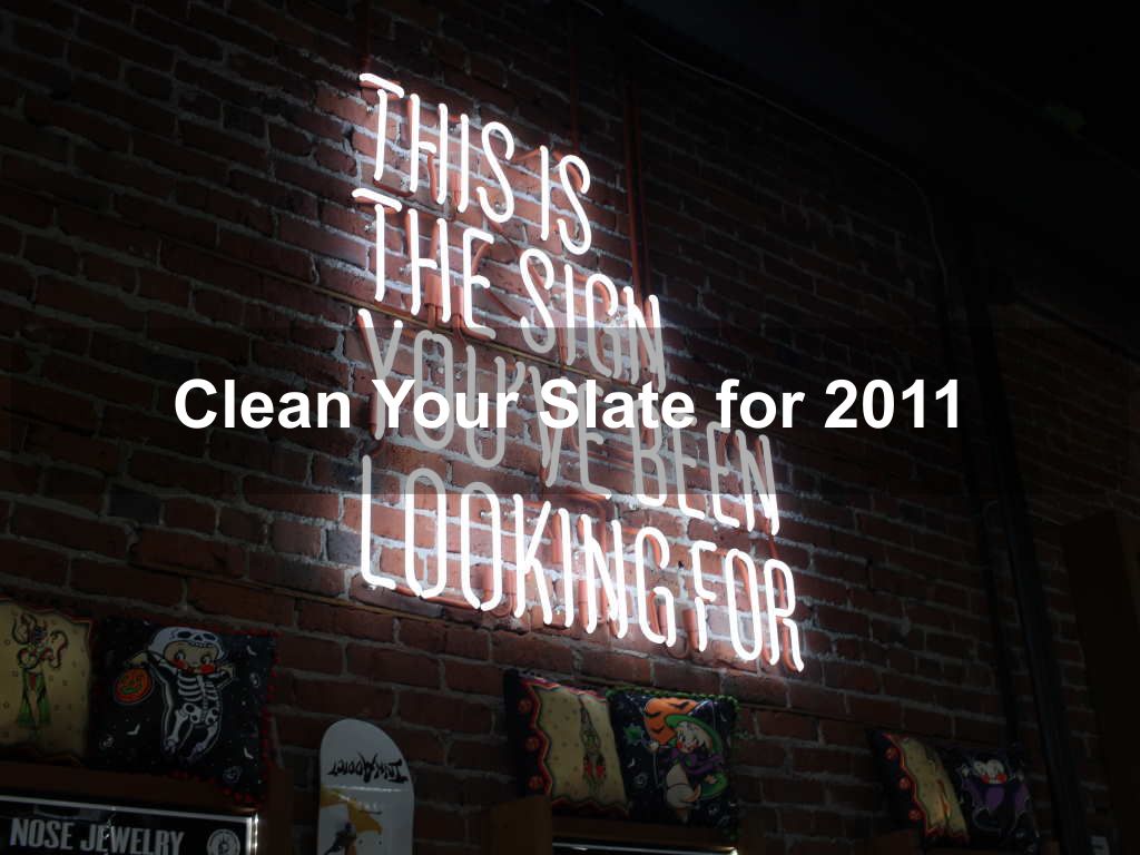 Clean Your Slate for 2011 | JavascriptJobs