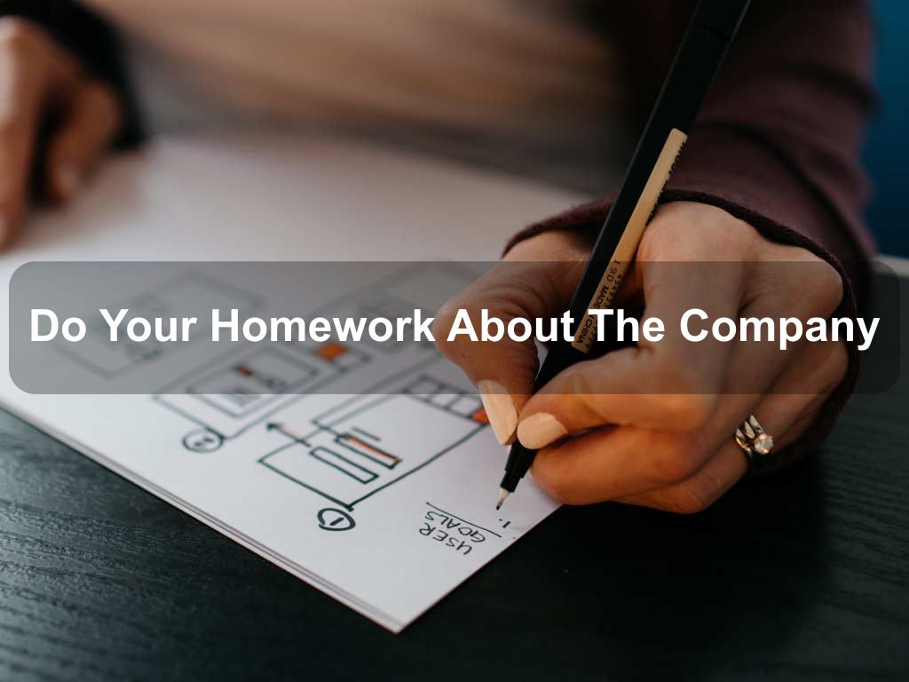 Do Your Homework About The Company | JavascriptJobs