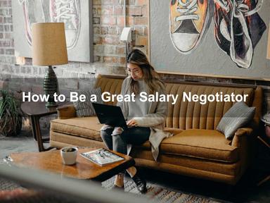 How to Be a Great Salary Negotiator