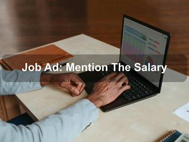 Job Ad: Mention The Salary