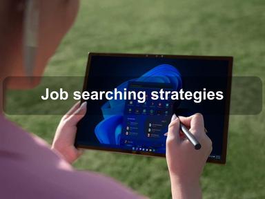 Job searching strategies